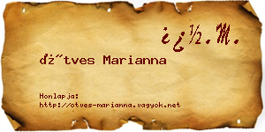 Ötves Marianna névjegykártya